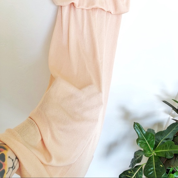 Vintage Peach Disco Dress - Picture 5 of 7